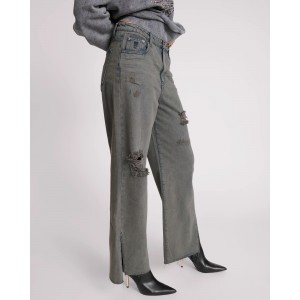 Oneteaspoon Storme Straight Leg Mid Waist Billie Τζιν Παντελόνι