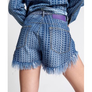 Oneteaspoon On Repeat Le Wolves Mid Lenght Τζιν Σορτς