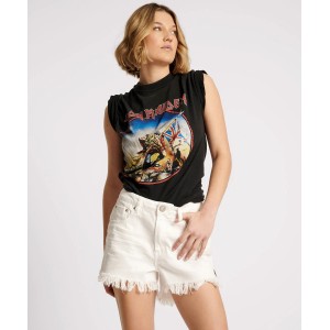 Oneteaspoon White Beauty Bonitas High Waist Τζιν Σορτς