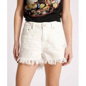 Oneteaspoon White Beauty Bonitas High Waist Τζιν Σορτς