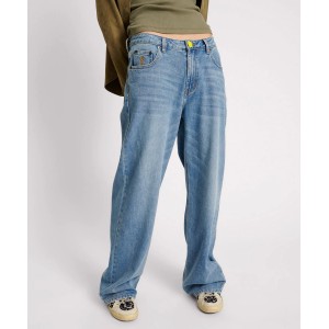 Oneteaspoon Blue Rapture Jackson Mid Waist Wide Leg Τζιν Παντελόνι