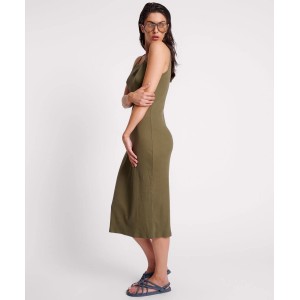 Oneteaspoon Rib Singlet Khaki One Teaspoon Midi Φόρεμα