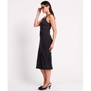 Oneteaspoon Rib Singlet Washed Black One Teaspoon Midi Φόρεμα