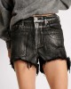 Oneteaspoon Black Foil Bonitas High Waist Τζιν Σορτς