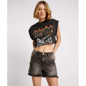 Oneteaspoon Faded Cargo Legend Mom Fit Τζιν Σορτς