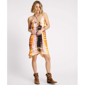 Oneteaspoon Make Waves Hand Dyed Satin Slip Φόρεμα