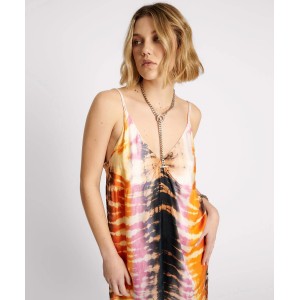 Oneteaspoon Make Waves Hand Dyed Satin Slip Φόρεμα