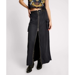 Oneteaspoon Washed Black Tencel Parachute Φούστα