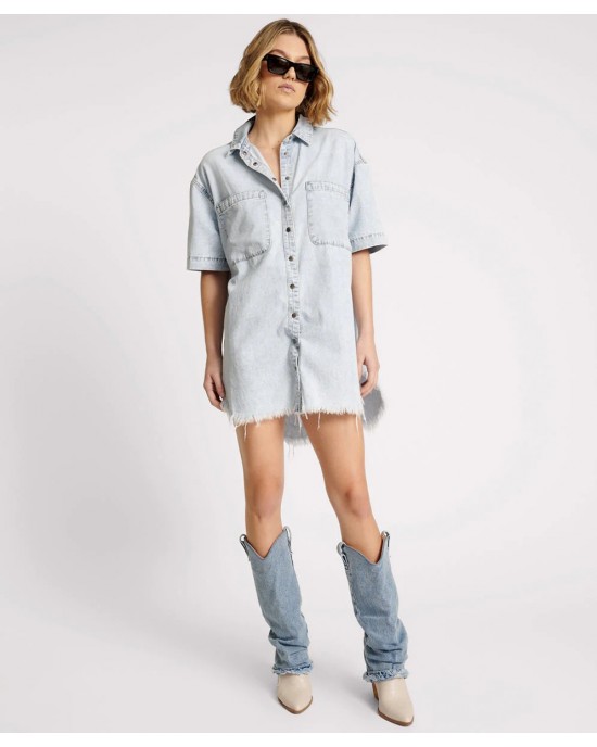 Oneteaspoon Florence Paris Denim Shirt/Φόρεμα