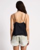 Oneteaspoon Deep V Front Singlet Black Μπλούζα Oneteaspoon Deep V Front Singlet Black Μπλούζα