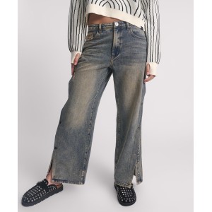 Oneteaspoon Billie Mid Waist Long Rise Straight Leg Denim Jeans Old Blue Παντελόνι Oneteaspoon Billie Mid Waist Long Rise Straight Leg Denim Jeans Old Blue Παντελόνι