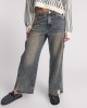 Oneteaspoon Billie Mid Waist Long Rise Straight Leg Denim Jeans Old Blue Παντελόνι