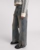 Oneteaspoon Billie Mid Waist Long Rise Straight Leg Denim Jeans Old Blue Παντελόνι