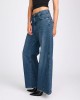 Oneteaspoon Cruisers Mid Waist Bootcut Flare Denim Jeans Colorado Blue Παντελόνι