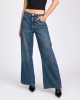 Oneteaspoon Cruisers Mid Waist Bootcut Flare Denim Jeans Colorado Blue Παντελόνι
