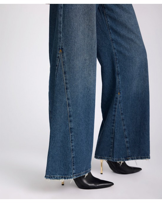 Oneteaspoon Cruisers Mid Waist Bootcut Flare Denim Jeans Colorado Blue Παντελόνι