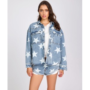 Oneteaspoon Daria Denim Shacket Starwash Τζάκετ