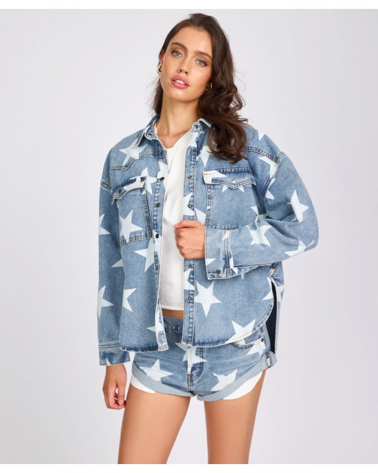 Oneteaspoon Daria Denim Shacket Starwash Τζάκετ