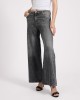 Oneteaspoon Cruisers Mid Waist Bootcut Flare Denim Jeans Charcoal Grey Παντελόνι