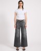 Oneteaspoon Cruisers Mid Waist Bootcut Flare Denim Jeans Charcoal Grey Παντελόνι