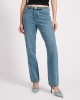 Oneteaspoon Austins Mid Waist Relaxed Straight Leg Jeans Blue Crush Παντελόνι