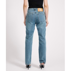 Oneteaspoon Austins Mid Waist Relaxed Straight Leg Jeans Blue Crush Παντελόνι