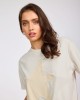 Oneteaspoon Shadow Star Boyfriend Tee Cream Μπλούζα Oneteaspoon Shadow Star Boyfriend Tee Cream Μπλούζα