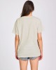 Oneteaspoon Shadow Star Boyfriend Tee Cream Μπλούζα Oneteaspoon Shadow Star Boyfriend Tee Cream Μπλούζα