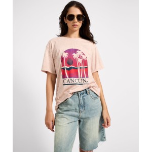 Oneteaspoon Cancun Boyfriend Tee Stone Μπλούζα Oneteaspoon Cancun Boyfriend Tee Stone Μπλούζα
