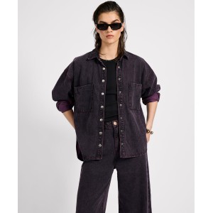 Oneteaspoon Daria Denim Shacket Black Pink Τζάκετ Oneteaspoon Daria Denim Shacket Black Pink Τζάκετ