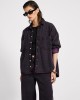 Oneteaspoon Daria Denim Shacket Black Pink Τζάκετ