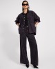Oneteaspoon Daria Denim Shacket Black Pink Τζάκετ