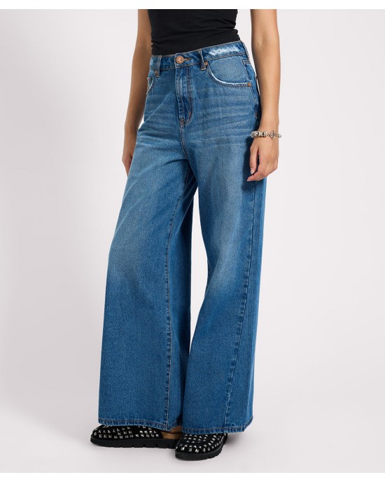 Oneteaspoon Love Machines High Waist Super Wide Leg Denim Jeans Pacifica Παντελόνι Oneteaspoon Love Machines High Waist Super Wide Leg Denim Jeans Pacifica Παντελόνι