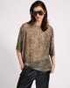 Oneteaspoon Mesh Oversized Kobe Tee Khaki Cheetah Print Μπλούζα Oneteaspoon Mesh Oversized Kobe Tee Khaki Cheetah Print Μπλούζα