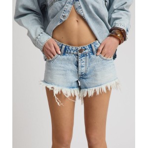 Oneteaspoon Bonitas Low Waist Denim Whisper Blue Σόρτς