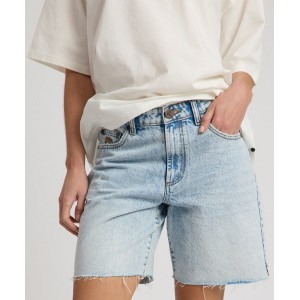 Oneteaspoon Jackson Mid Waist Wide Leg Whisper Blue Σόρτς