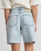 Oneteaspoon Jackson Mid Waist Wide Leg Whisper Blue Σόρτς