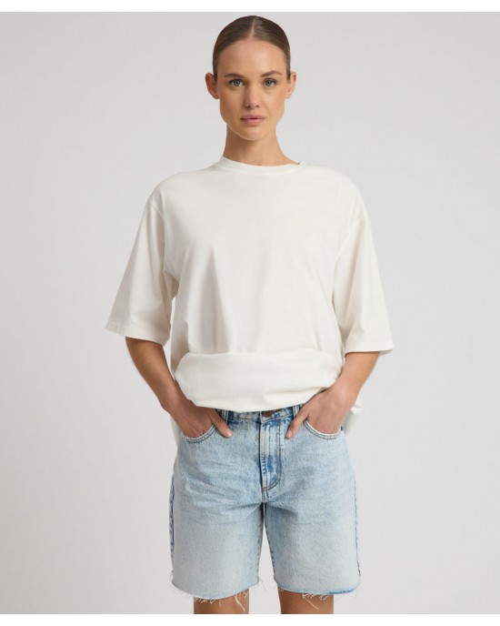 Oneteaspoon Jackson Mid Waist Wide Leg Whisper Blue Σόρτς