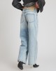 Oneteaspoon Jackson Mid Waist Wide Leg Denim Whisper Blue Παντελόνι