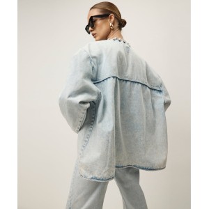 Oneteaspoon Ringleader Threaded Oversized Denim Beach Blue Τζάκετ