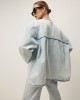 Oneteaspoon Ringleader Threaded Oversized Denim Beach Blue Τζάκετ