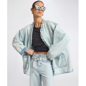 Oneteaspoon Ringleader Threaded Oversized Denim Beach Blue Τζάκετ