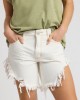 Oneteaspoon Frankies High Waist Long Length Denim White Beauty Σόρτς