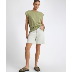 Oneteaspoon Jackson Mid Waist Wide Leg Arctic Blue Σόρτς