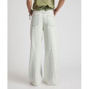 Oneteaspoon Cruisers Mid Waist Panel Bootcut Flare Denim Jeans Arctic Blue Παντελόνι