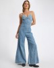 Oneteaspoon Brigitte Wide Leg Cami Denim Blue Rapture Ολόσωμη Φόρμα