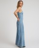 Oneteaspoon Brigitte Wide Leg Cami Denim Blue Rapture Ολόσωμη Φόρμα
