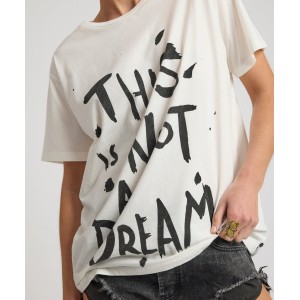Oneteaspoon This Is Not A Dream Boyfriend Tee White Μπλούζα