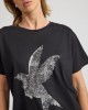 Oneteaspoon Brushed Bowerbird Boyfriend Tee Black Μπλούζα