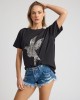 Oneteaspoon Brushed Bowerbird Boyfriend Tee Black Μπλούζα